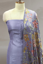 Classic Button Work Silk Churidar Material