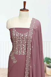 Elegant Georgette Churidar Material – Sequins Floral Edition