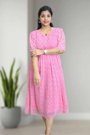 Printed Chiffon Feeding Top