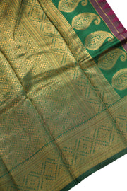 Semi Silk Saree  Floral Butta Work