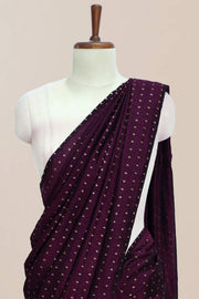 Fancy Vichithra Saree – Golden Glitter Full Body Work