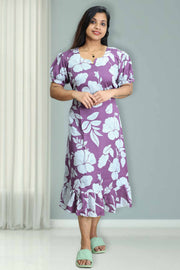 Cotton Night Dress – Printed Comfort Wear