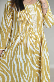 Printed Cotton A-Line Kurti