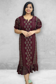 Printed Cotton  Nightdress