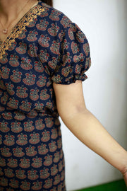 Ajrakh Cotton Night Dress – Comfort Meets Craft
