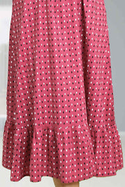 Cotton Night Dress with Smocking Design