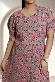 Printed Cotton Flared Top Nightdress