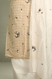 Madrasi Check Cotton Churidar Material