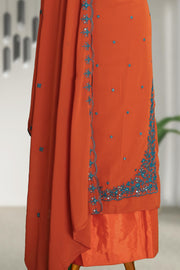 Elegant Threadwork Georgette Churidar Material