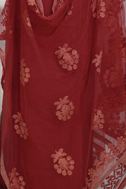 Silk Churidar Material with Beads Work