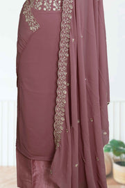 Elegant Georgette Churidar Material – Sequins Floral Edition