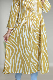 Printed Cotton A-Line Kurti