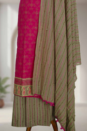 Cotton Churidar Material with Sequins & Thread Work