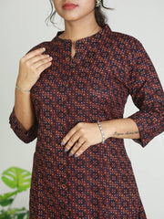 Women's Cotton Printed Flair Kurti - 429/-