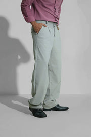 Men's Baggy Stretch Trousers Baggy Fit Lycra