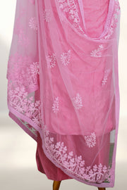 Silk Churidar Material – Thread Work with Button