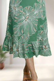 Printed Chiffon Night Dress