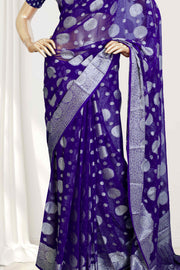Banarasi Silk Saree – Dew Drop Elegance