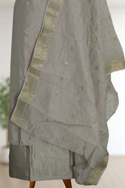Silk Churidar Material Butta Work with Button