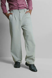 Men's Baggy Stretch Trousers Baggy Fit Lycra