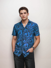 Men Regular Fit Rayon Printed Half Sleeve Casual Shirt