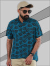 Men Regular Fit Rayon Printed Half Sleeve Casual Shirt