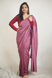 Ready-to-Wear Vichitra Saree – Effortless Elegance