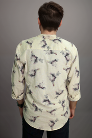 DOT & BLUE Men’s Casual Shirt – Printed Elegance