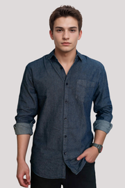 Denim Men's Casual Shirt – Rugged Yet Refined