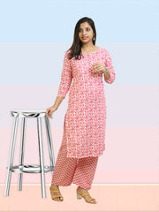 Elegant Cotton Kurti Palazzo Set – ₹375