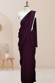 Fancy Vichithra Saree – Golden Glitter Full Body Work