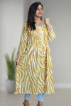 Printed Cotton A-Line Kurti
