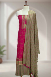 Cotton Churidar Material with Sequins & Thread Work