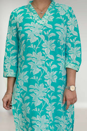 Elegant Floral Cotton Kurti