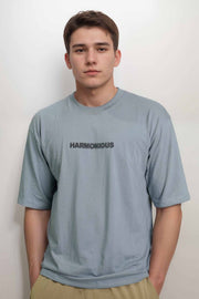 HOG & FOG Letter Print Five Sleeve T-Shirt