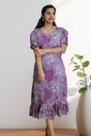 Printed Chiffon Night Dress