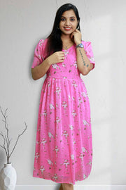 Printed Chiffon Feeding Top