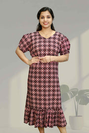 Chic Cotton Flared Top (NIGHT DRESS)
