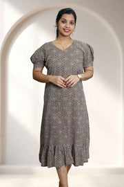 Printed Cotton Flared Top Nightdress