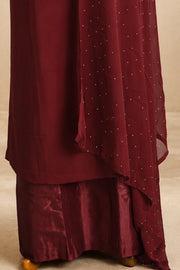 Georgette Churidar Material – Golden Thread Work