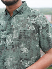 Men Regular Fit Rayon Printed Half Sleeve Casual Shirt - 349/-