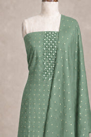 Silk Mirror Work Butta Churidar Material