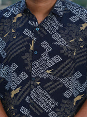 Men Regular Fit Rayon Printed Half Sleeve Casual Shirt