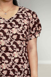 Chic Cotton Flared Top (NIGHT DRESS)