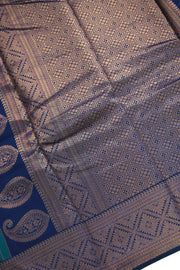 Semi Silk Saree  Floral Butta Work