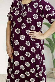 Flower & Floral Print Cotton Nighty