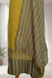 Cotton Churidar Material with Sequins & Thread Work