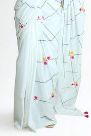 Malcotton Saree – Floral Thread Work