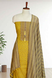 Cotton Churidar Material with Mirror Work