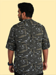 Printed Rayon Casual Kurta ( Casual Shirt Model )